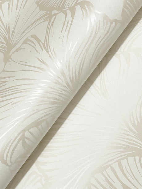 A-Street Prints 4177-27711 Kyoto Pearl Ginkgo Leaf Wallpaper