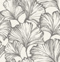 A-Street Prints 4177-27713 Kyoto Charcoal Ginkgo Leaf Wallpa