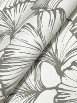 A-Street Prints 4177-27713 Kyoto Charcoal Ginkgo Leaf Wallpa