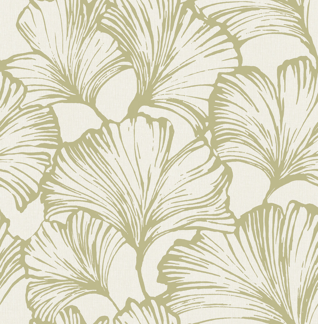 A-Street Prints 4177-27714 Kyoto Moss Ginkgo Leaf Wallpaper