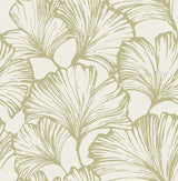 A-Street Prints 4177-27714 Kyoto Moss Ginkgo Leaf Wallpaper