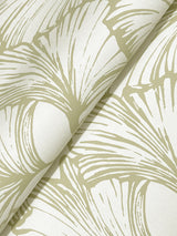 A-Street Prints 4177-27714 Kyoto Moss Ginkgo Leaf Wallpaper