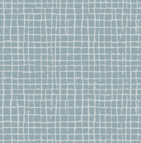 A-Street Prints 4177-27715 Albin Sky Blue Gridline Wallpaper