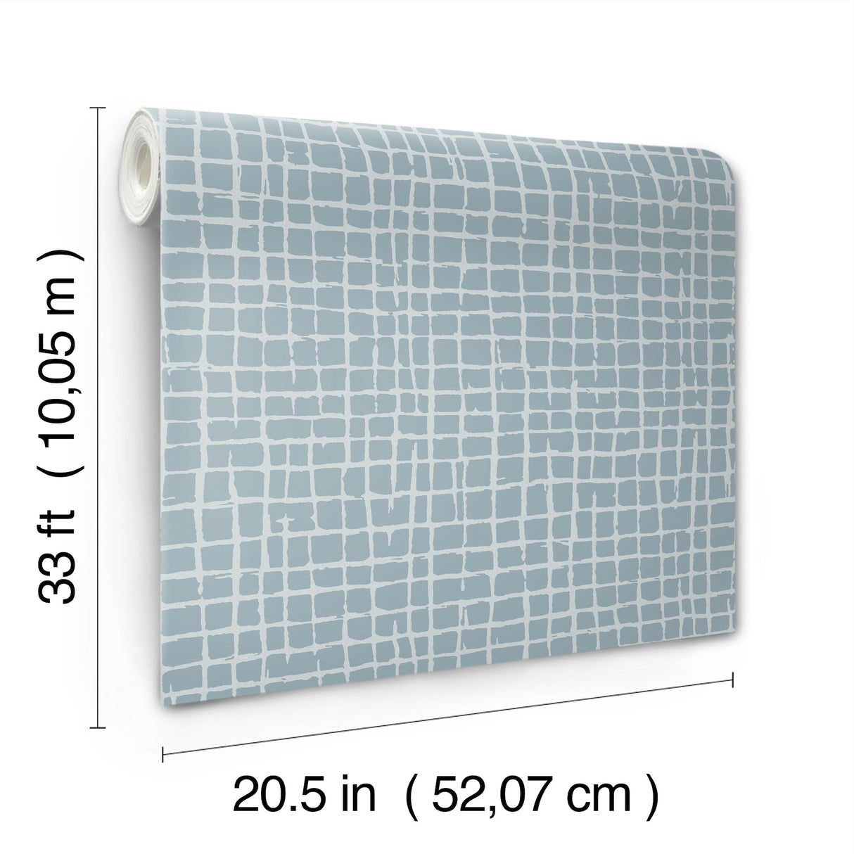 A-Street Prints 4177-27715 Albin Sky Blue Gridline Wallpaper