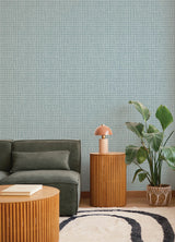A-Street Prints 4177-27715 Albin Sky Blue Gridline Wallpaper