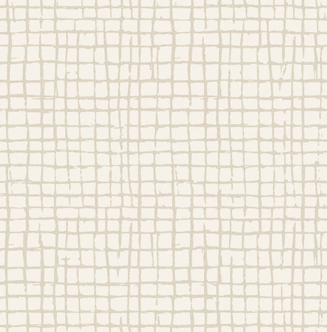 A-Street Prints 4177-27716 Albin Beige Gridline Wallpaper