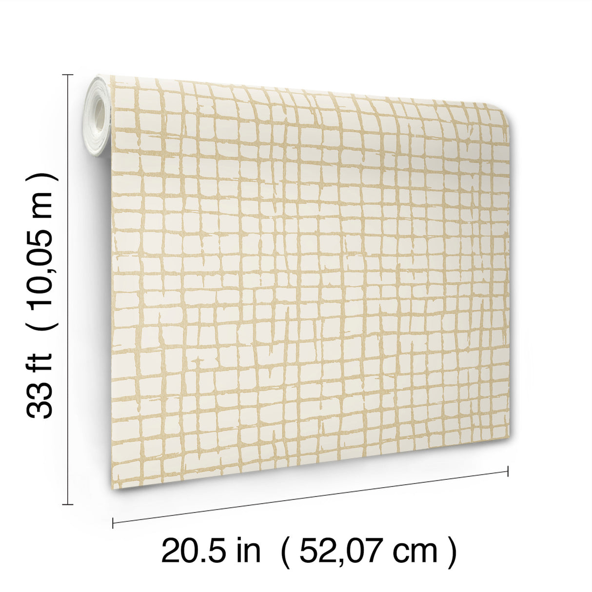 A-Street Prints 4177-27717 Albin Pearl Gridline Wallpaper