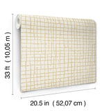 A-Street Prints 4177-27717 Albin Pearl Gridline Wallpaper