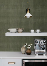 A-Street Prints 4177-27718 Albin Moss Gridline Wallpaper