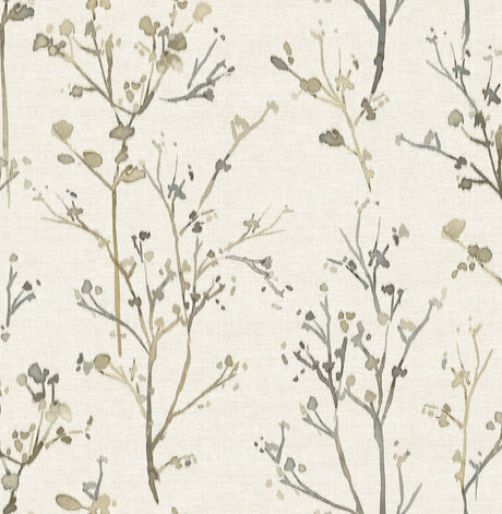 A-Street Prints 4177-27720 Silverling Neutral Budding Branch