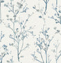 A-Street Prints 4177-27721 Silverling Blue Budding Branches 