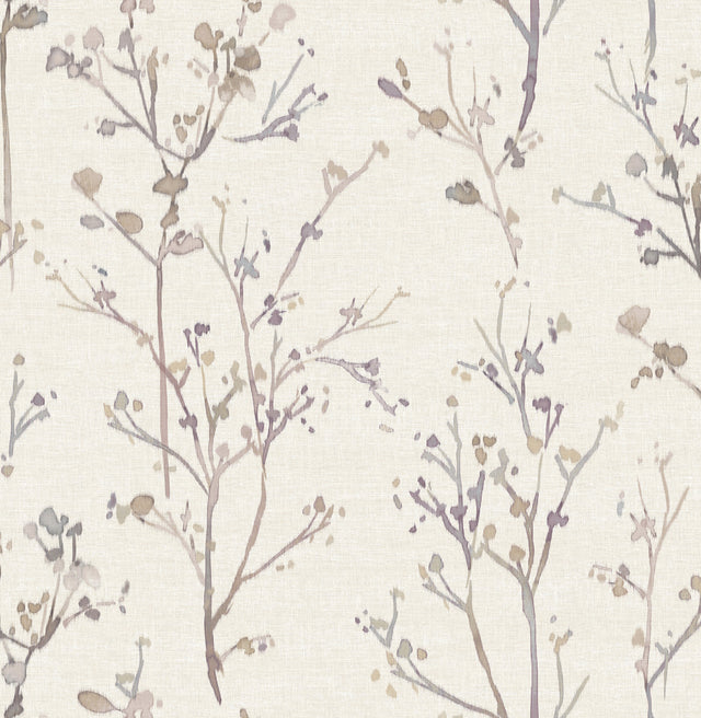 A-Street Prints 4177-27722 Silverling Lavender Budding Branc
