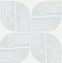 A-Street Prints 4177-27723 Savoye Dark Blue Spiral Arches Wa