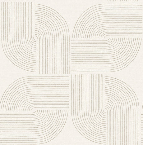 A-Street Prints 4177-27724 Savoye Brown Spiral Arches Wallpa