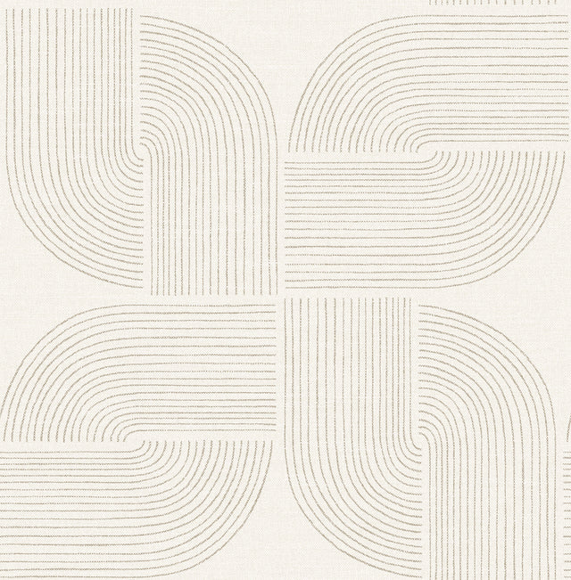 A-Street Prints 4177-27724 Savoye Brown Spiral Arches Wallpa
