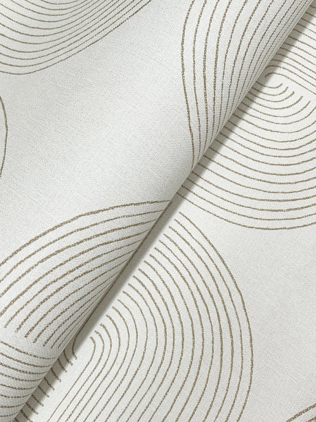 A-Street Prints 4177-27724 Savoye Brown Spiral Arches Wallpa