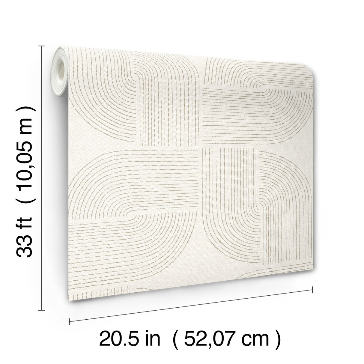 A-Street Prints 4177-27724 Savoye Brown Spiral Arches Wallpa