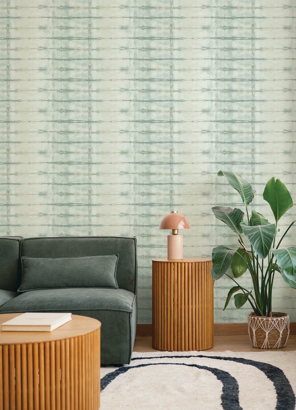 A-Street Prints 4177-27728 Modulus Seafoam Geometric Stripe 