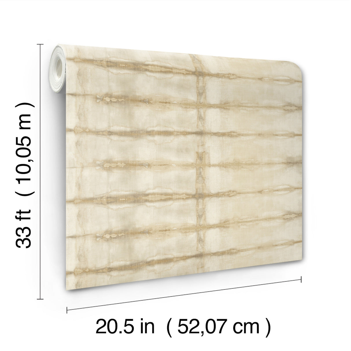 A-Street Prints 4177-27730 Modulus Wheat Geometric Stripe Wa
