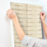 A-Street Prints 4177-27730 Modulus Wheat Geometric Stripe Wa