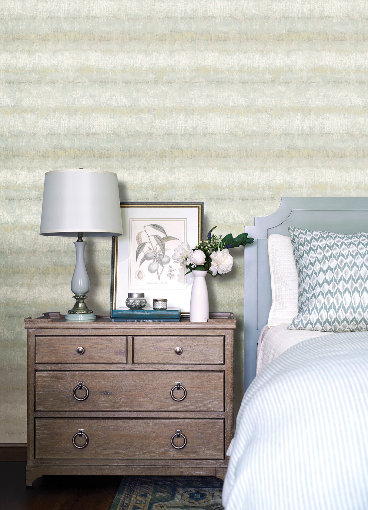 A-Street Prints 4177-27732 Morningtide Seafoam Textured Stri
