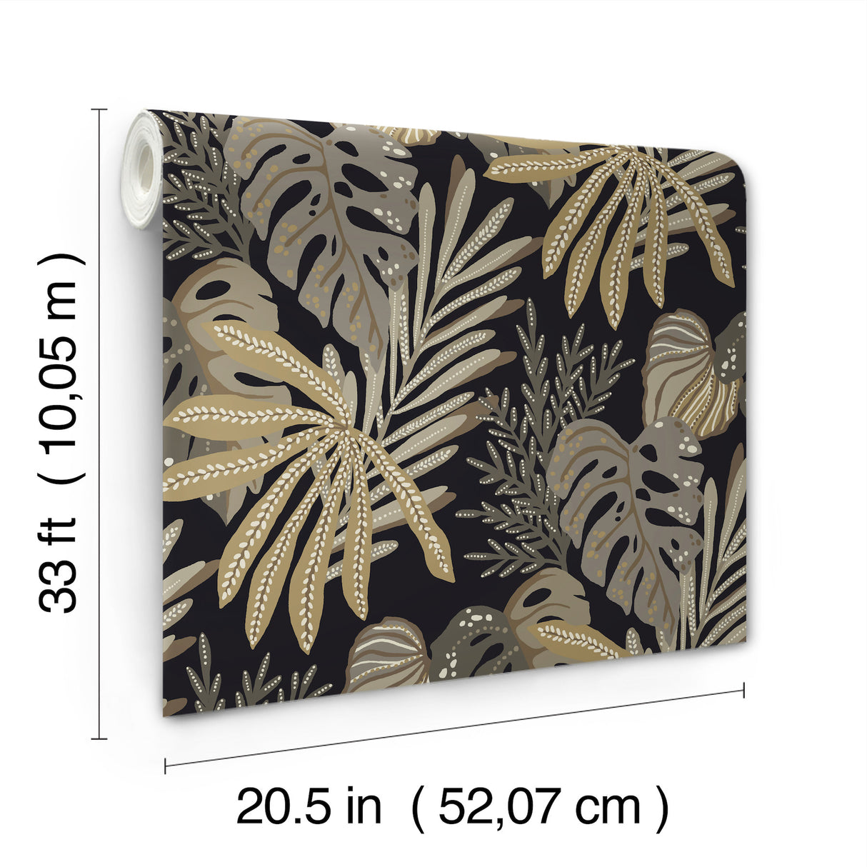 A-Street Prints 4177-27736 Alocasia Neutral Tropical Foliage