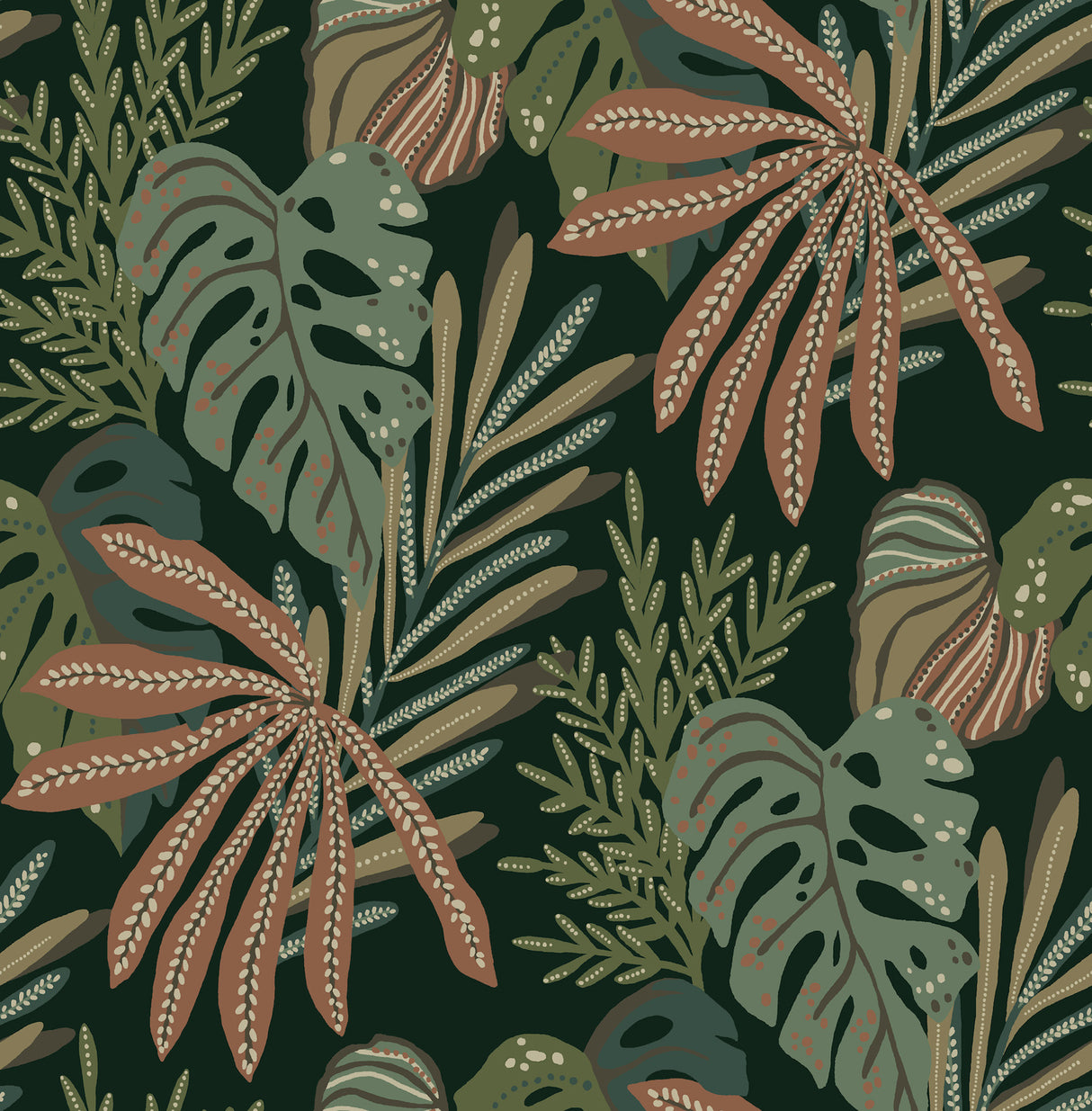 A-Street Prints 4177-27737 Alocasia Multicolor Tropical Foli