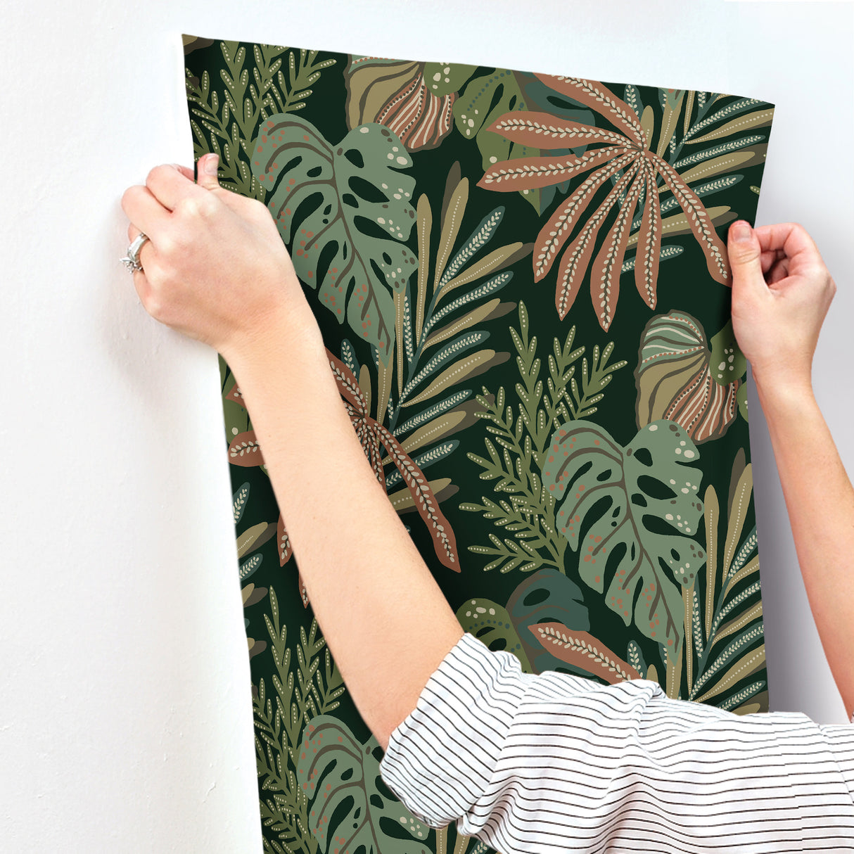 A-Street Prints 4177-27737 Alocasia Multicolor Tropical Foli