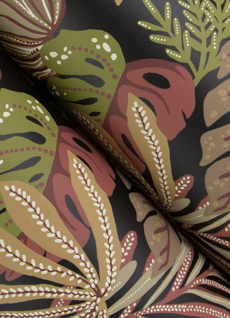 A-Street Prints 4177-27738 Alocasia Burgundy Tropical Foliag