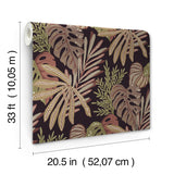 A-Street Prints 4177-27738 Alocasia Burgundy Tropical Foliag