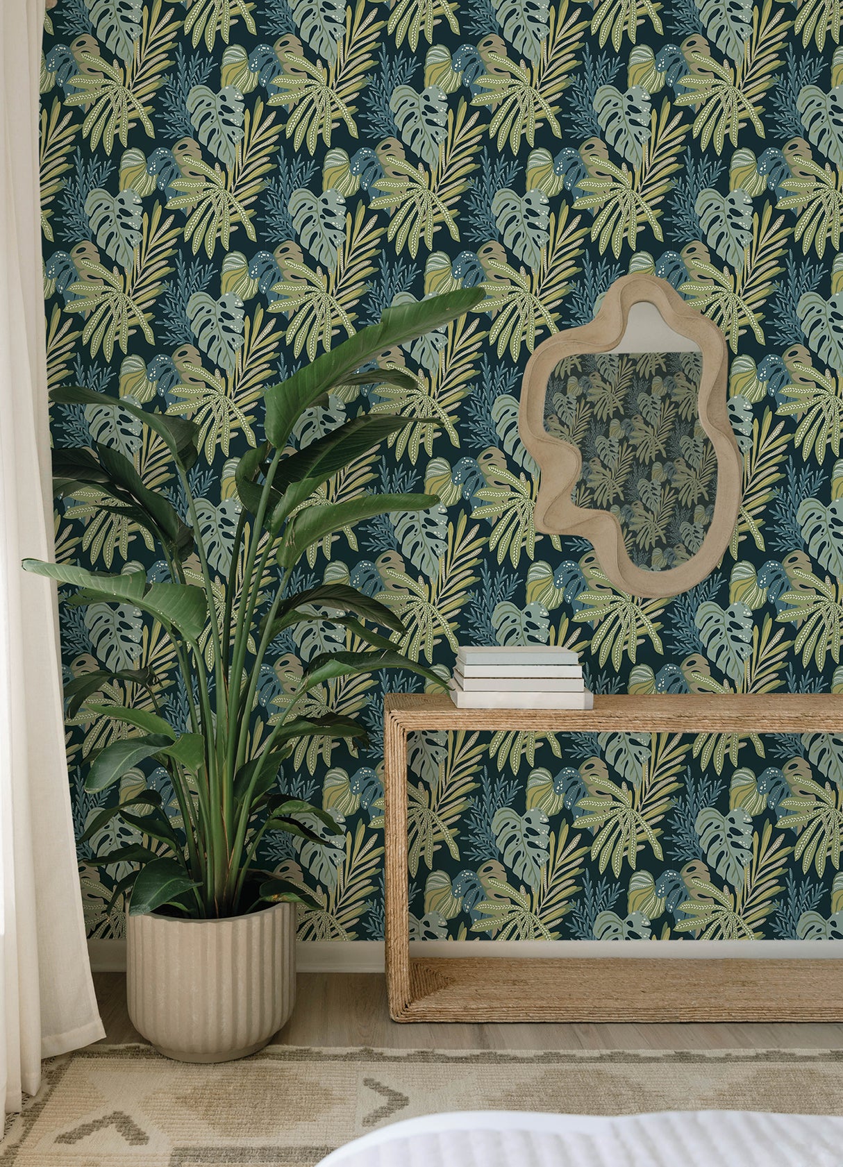 A-Street Prints 4177-27739 Alocasia Green Tropical Foliage W