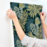 A-Street Prints 4177-27739 Alocasia Green Tropical Foliage W