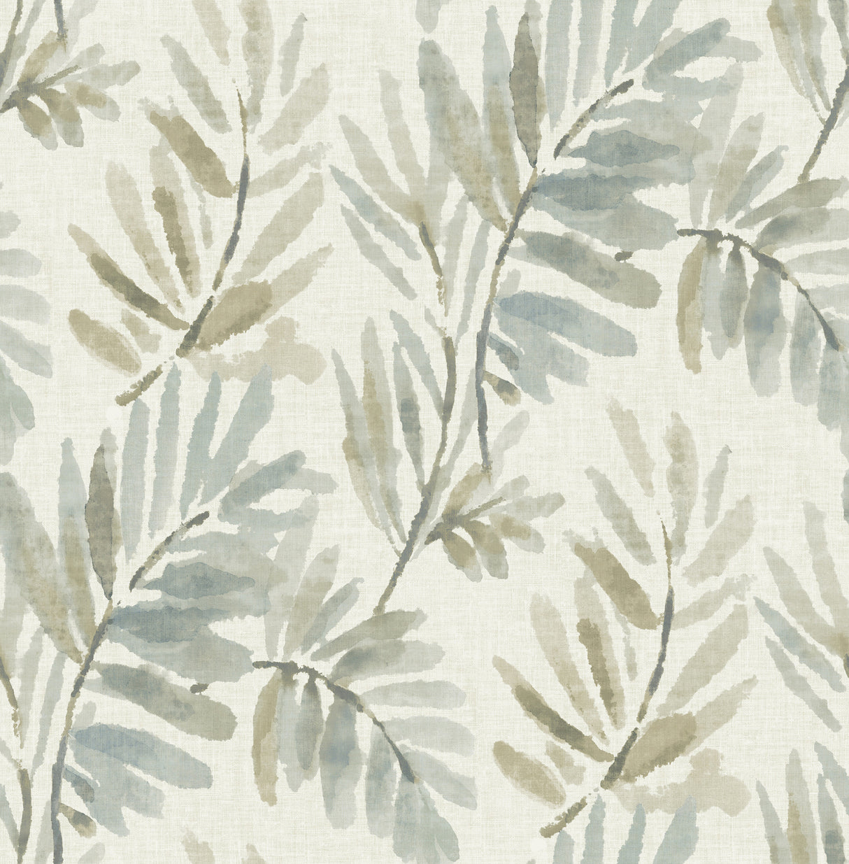 A-Street Prints 4177-27740 Serenade Aqua Ferns Wallpaper