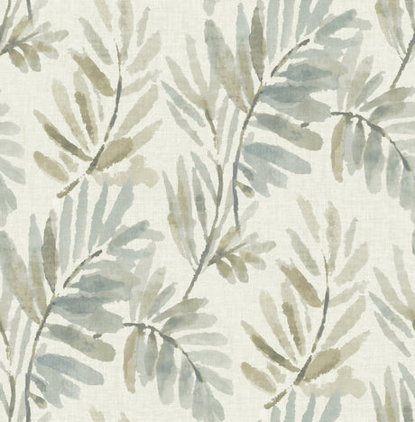 A-Street Prints 4177-27740 Serenade Aqua Ferns Wallpaper