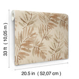 A-Street Prints 4177-27742 Serenade Blush Ferns Wallpaper