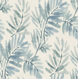 A-Street Prints 4177-27743 Serenade Blue Ferns Wallpaper