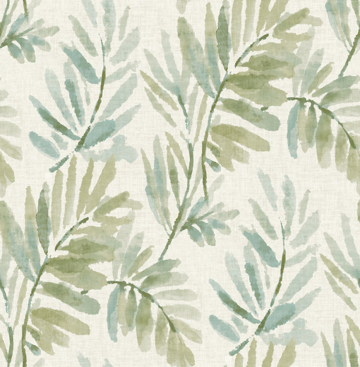 A-Street Prints 4177-27744 Serenade Sea Green Ferns Wallpape