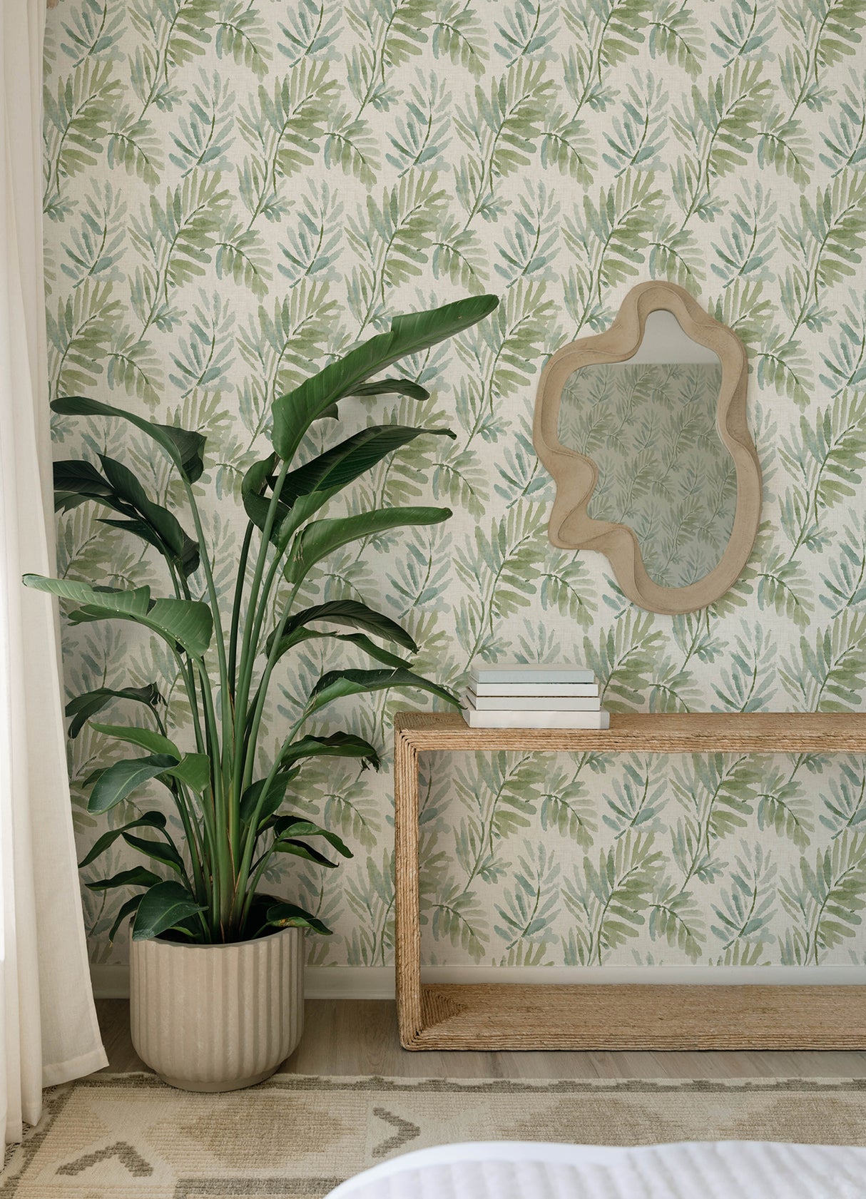 A-Street Prints 4177-27744 Serenade Sea Green Ferns Wallpape