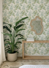 A-Street Prints 4177-27744 Serenade Sea Green Ferns Wallpape