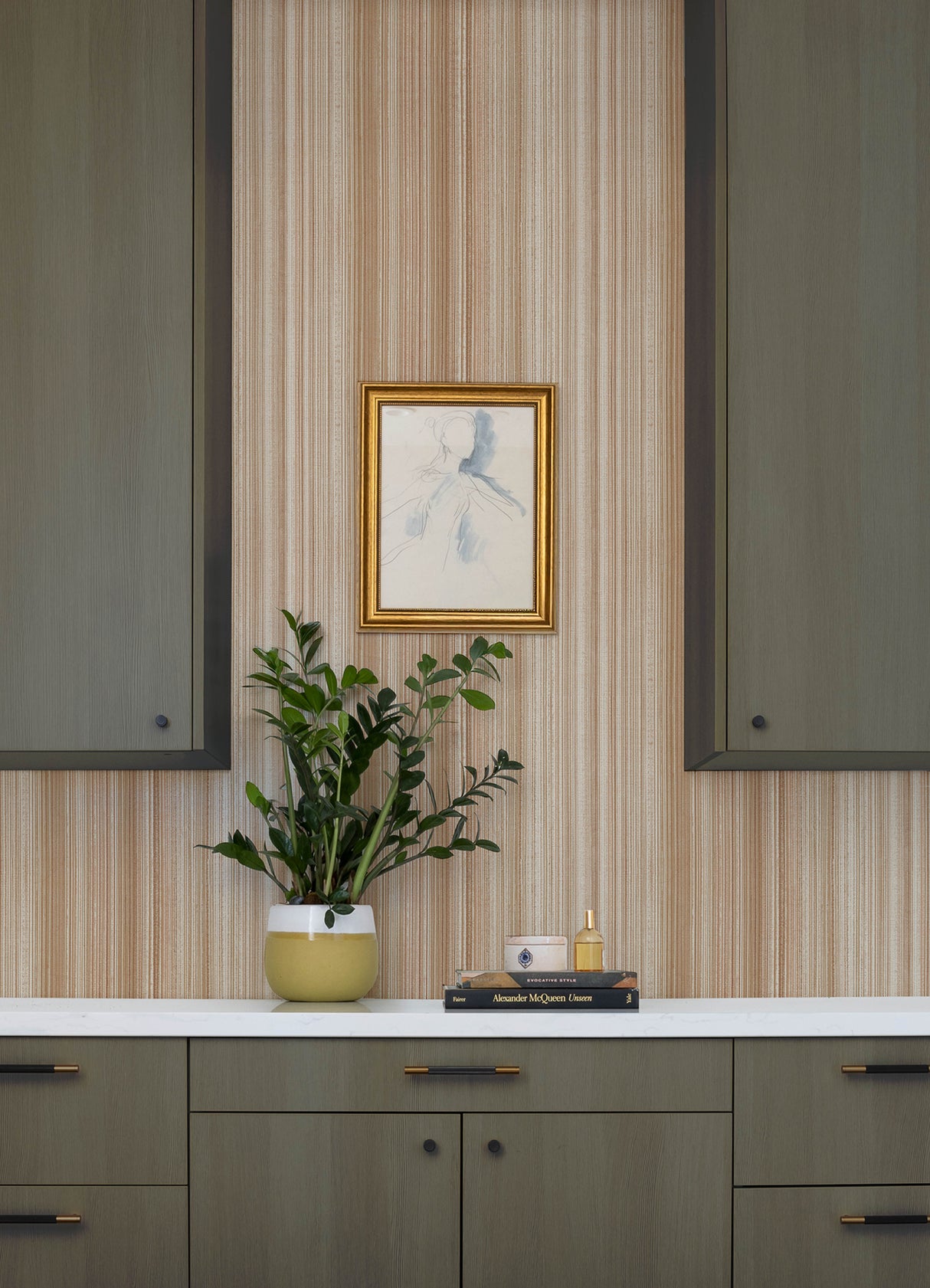 A-Street Prints 4177-27745 Elan Blush Ombre Stripe Wallpaper