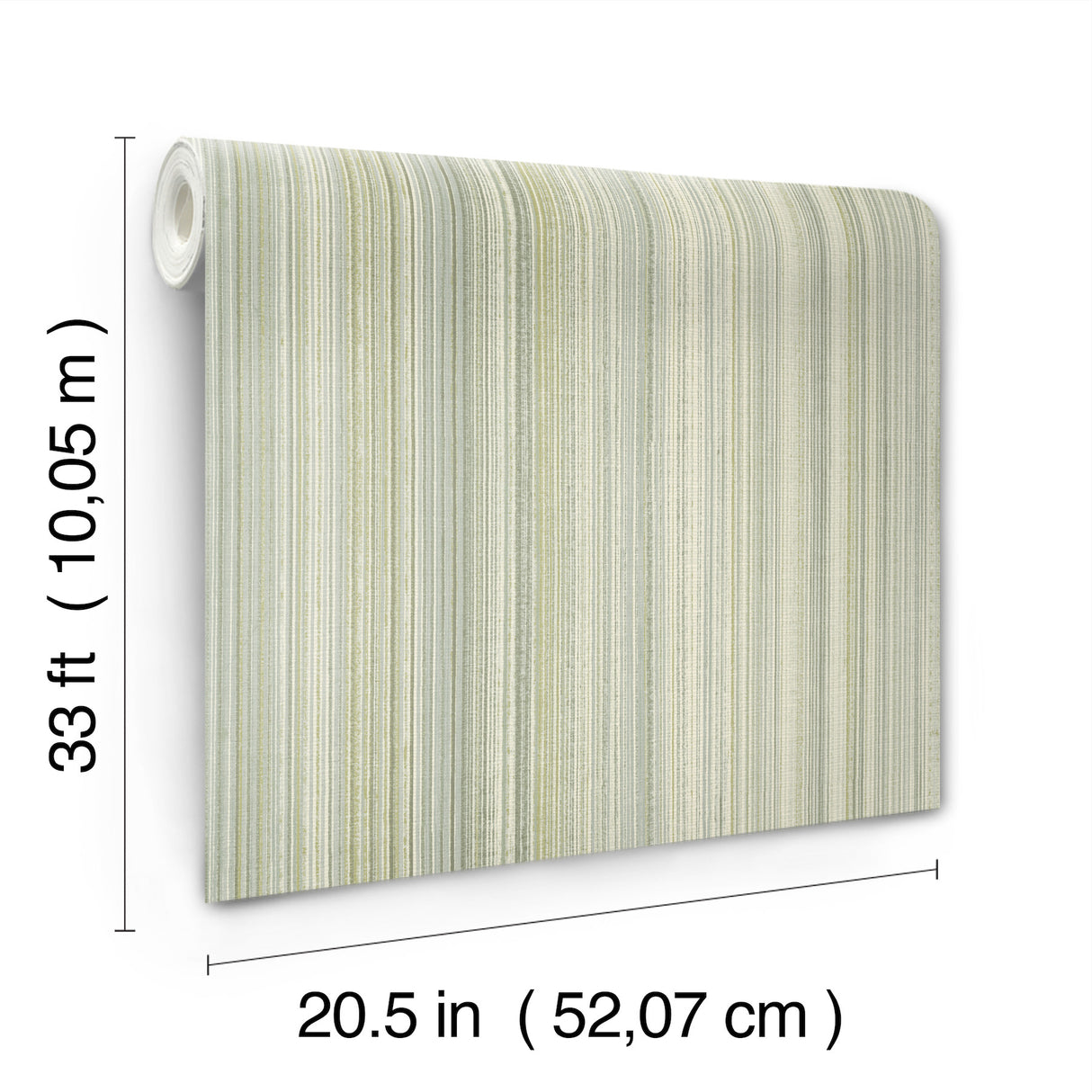 A-Street Prints 4177-27746 Elan Sea Green Ombre Stripe Wallp