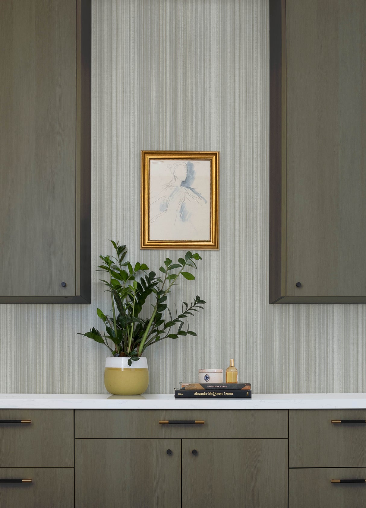A-Street Prints 4177-27747 Elan Grey Ombre Stripe Wallpaper