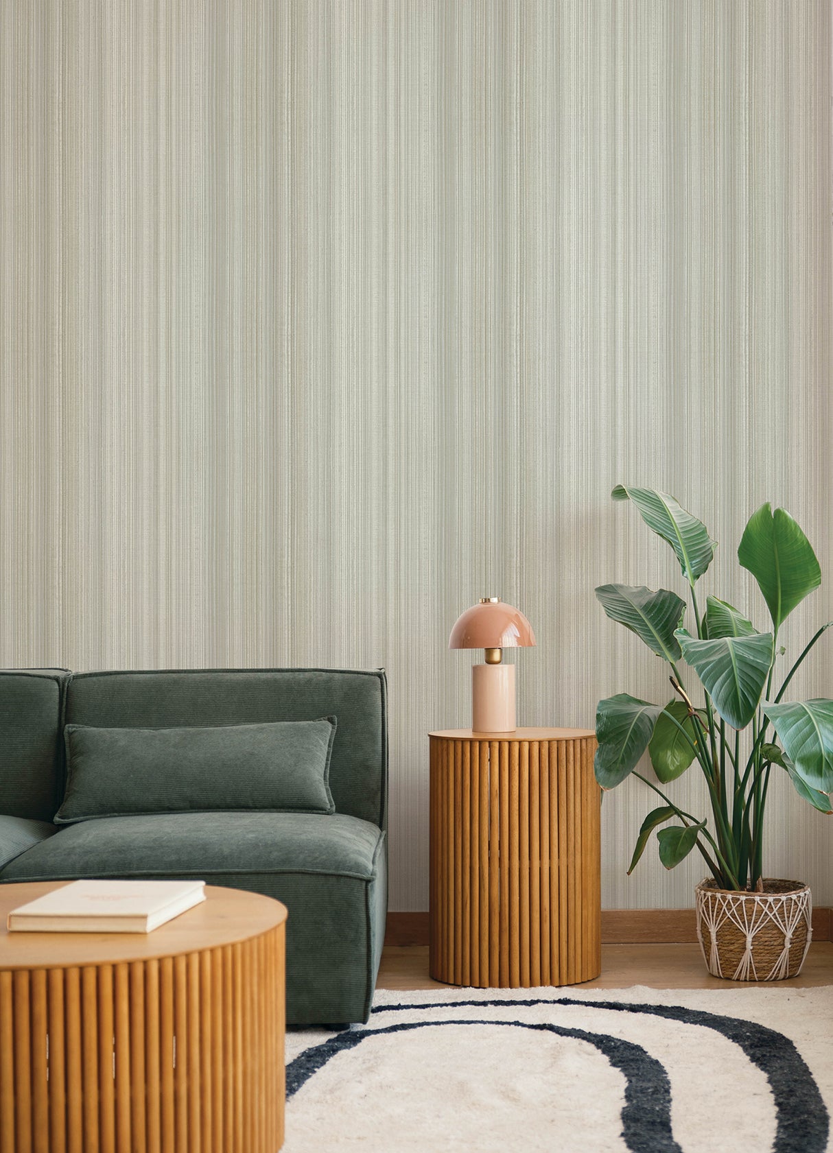 A-Street Prints 4177-27747 Elan Grey Ombre Stripe Wallpaper