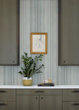 A-Street Prints 4177-27748 Elan Blue Ombre Stripe Wallpaper