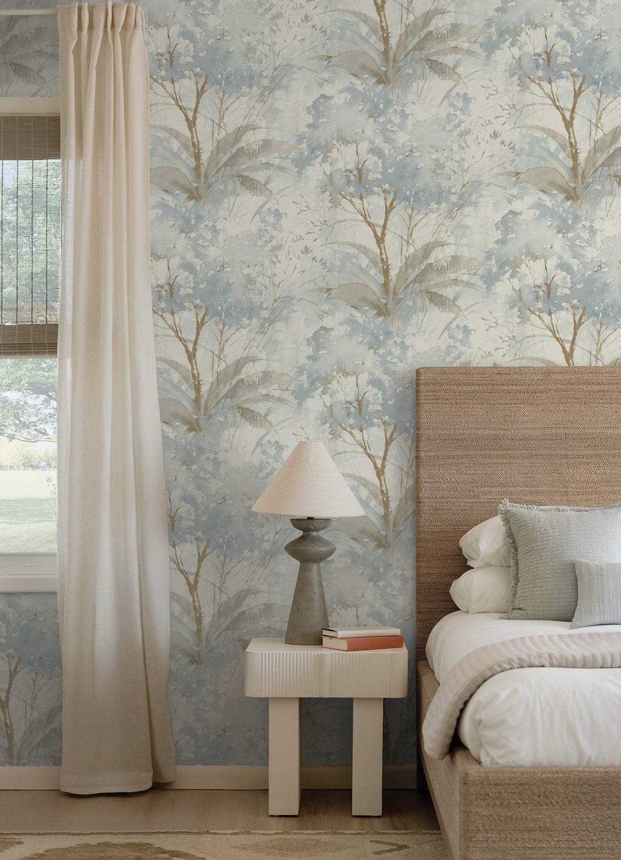 A-Street Prints 4177-27749 Mistwood Blue Forest Wallpaper