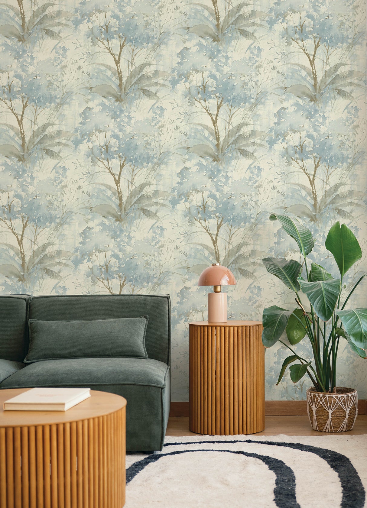 A-Street Prints 4177-27749 Mistwood Blue Forest Wallpaper