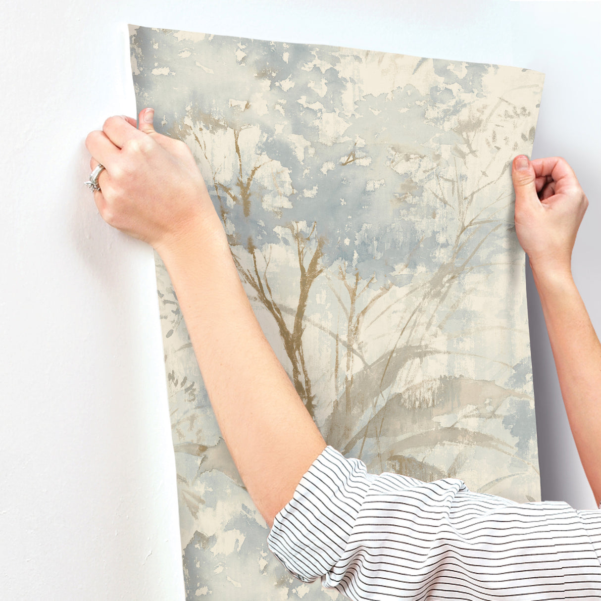 A-Street Prints 4177-27749 Mistwood Blue Forest Wallpaper