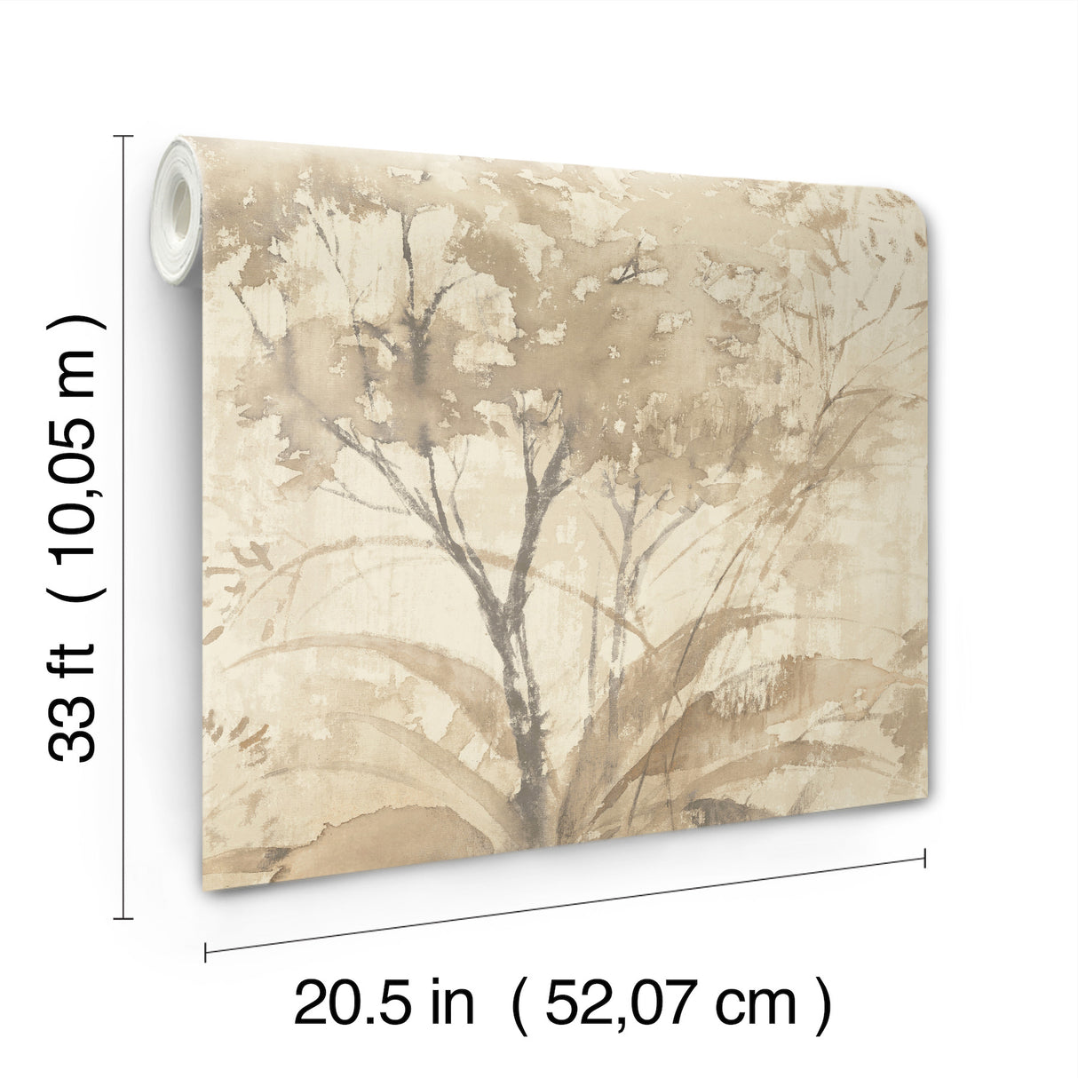 A-Street Prints 4177-27750 Mistwood Coffee Forest Wallpaper