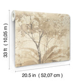 A-Street Prints 4177-27750 Mistwood Coffee Forest Wallpaper
