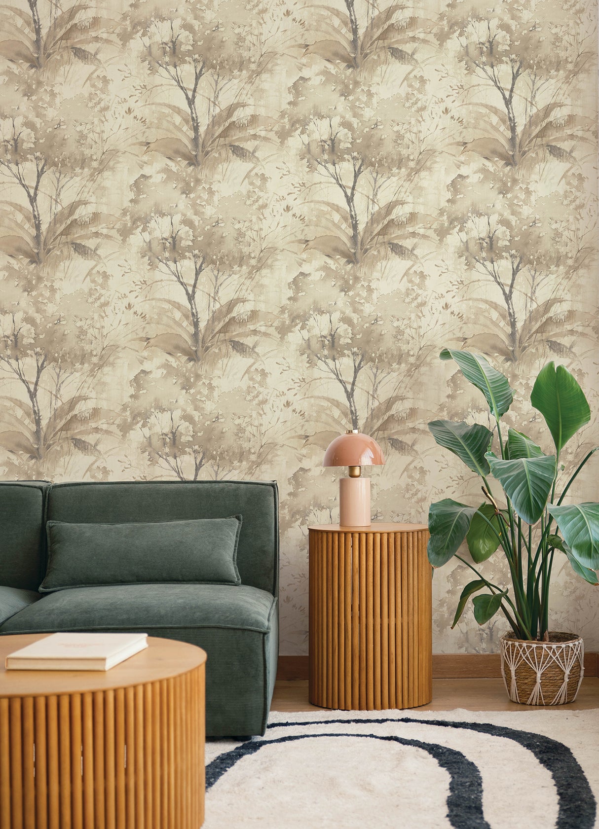 A-Street Prints 4177-27750 Mistwood Coffee Forest Wallpaper